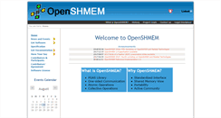 Desktop Screenshot of openshmem.org